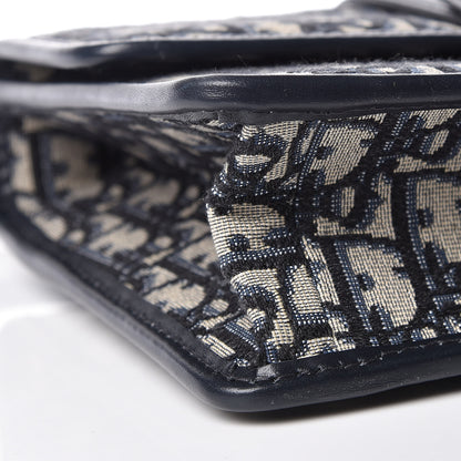 Christian Dior Oblique 30 Montaigne Flap Bag Blue 9 of 11