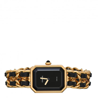 Chanel Stainless Steel Lambskin 20mm Chain Premiere Quartz Watch Gold M 2 of 7