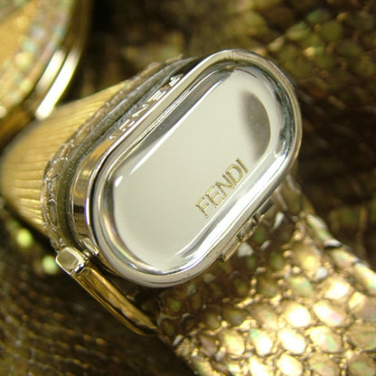 Fendi Metallic Python Chain Spy Gold 11 of 11