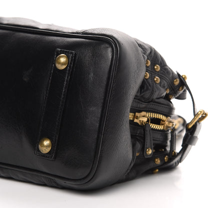 Louis Vuitton Lambskin Riveting Black 8 of 14