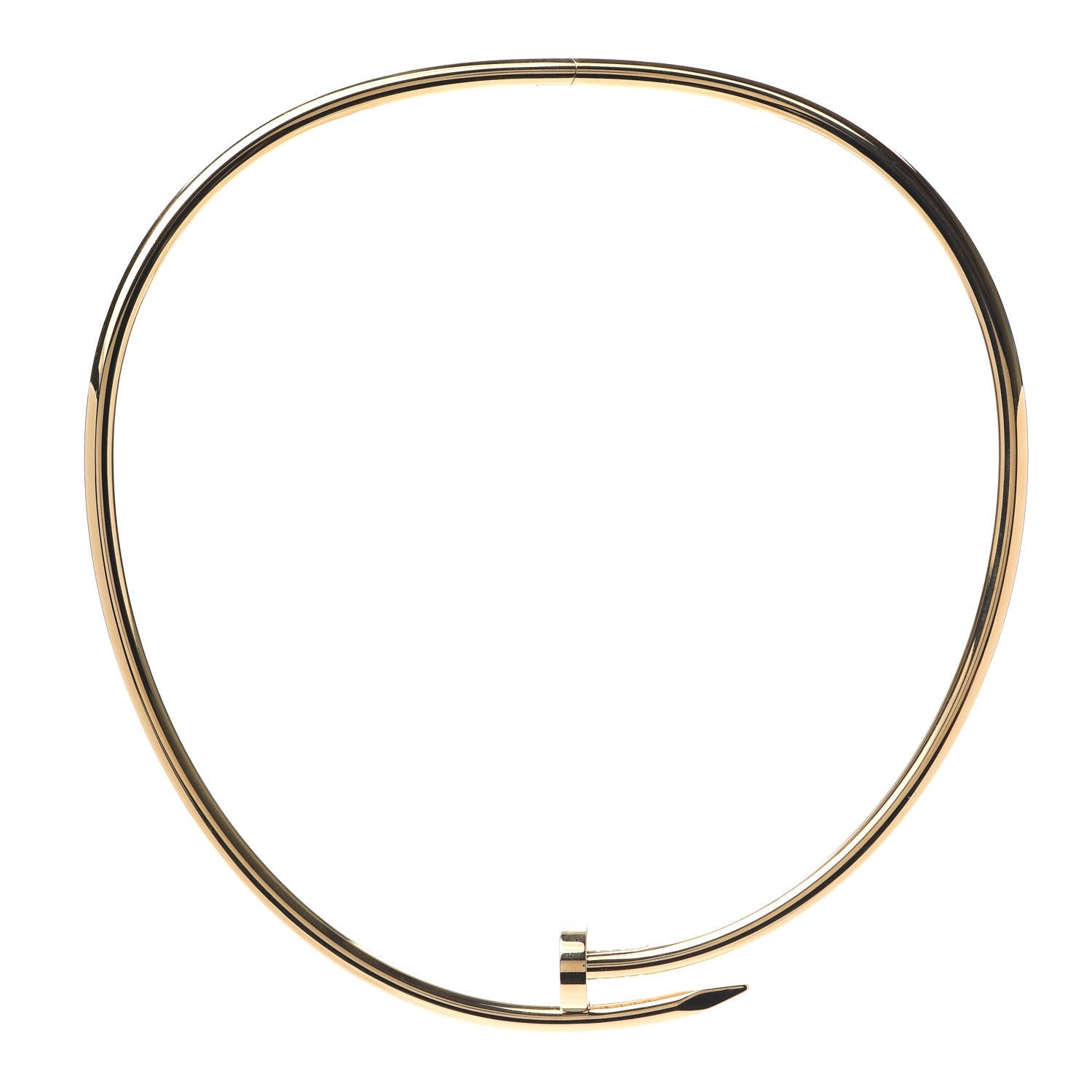 Cartier 18K Yellow Gold 4.5mm Juste Un Clou Necklace 1 of 5
