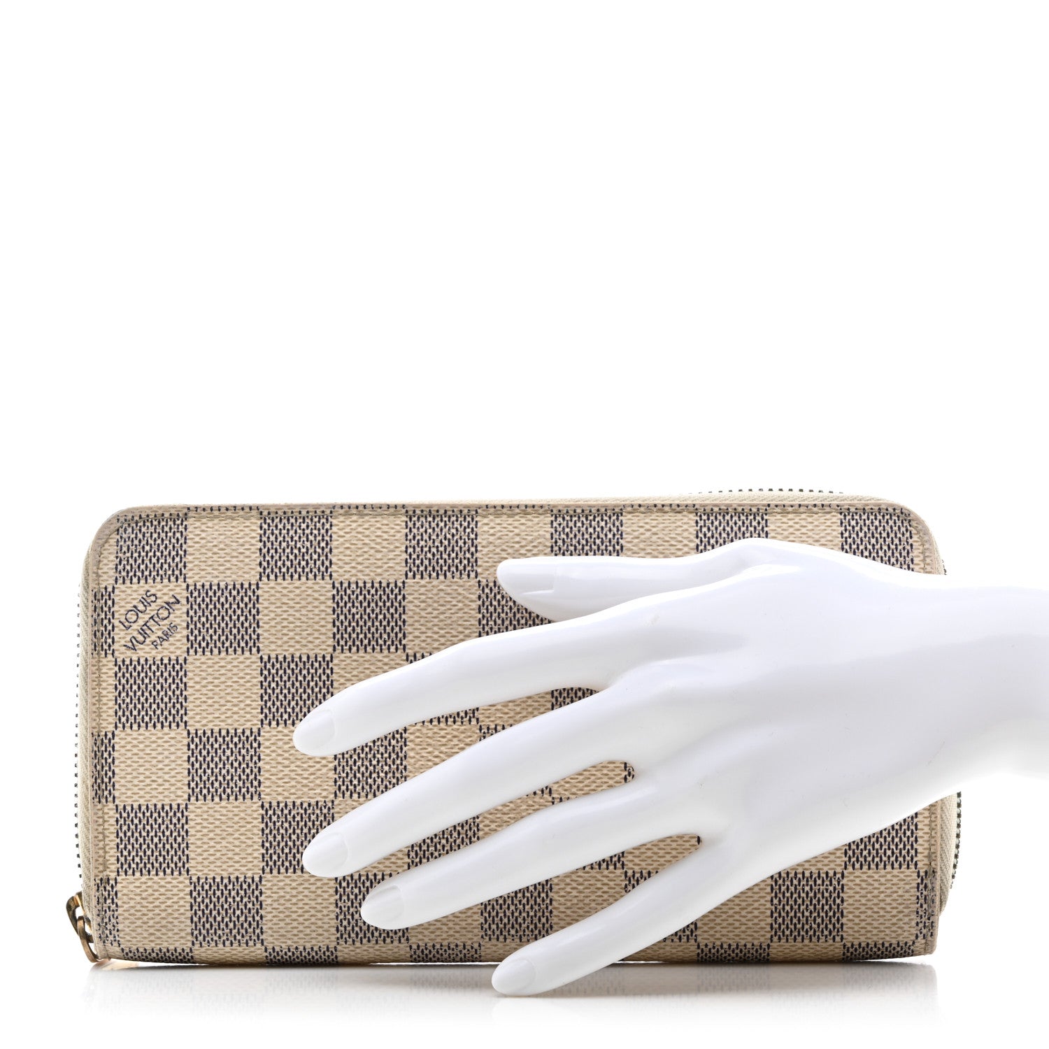 Louis Vuitton Damier Azur Zippy Wallet 2 of 9