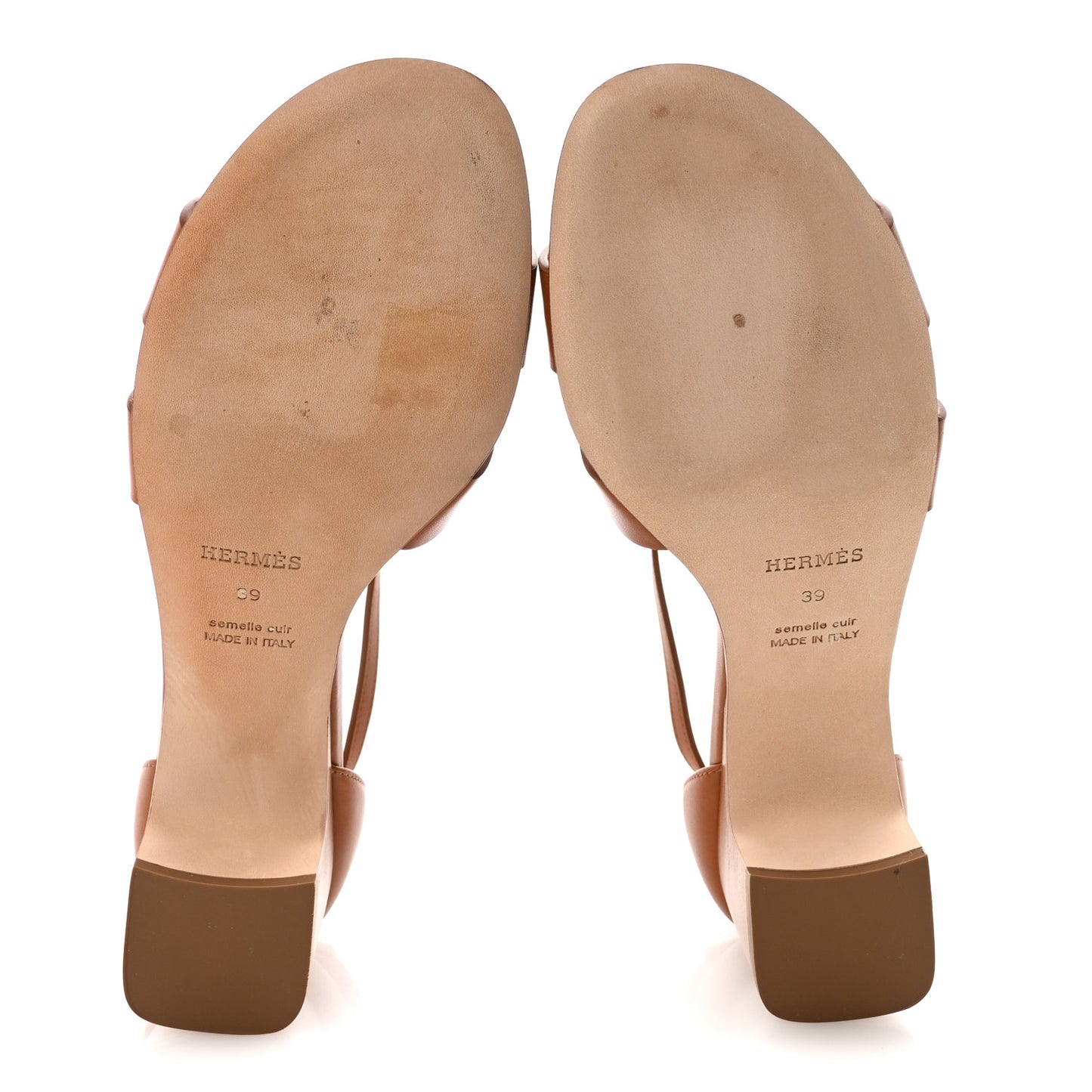 Calfskin Encens 50 Sandals 39 Naturel