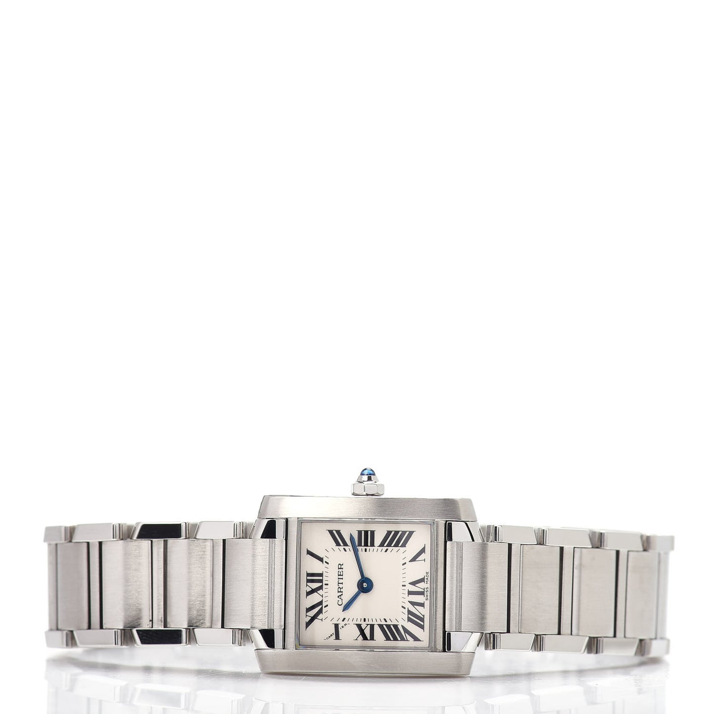 Stainless Steel 20mm Tank Francaise Quartz Watch