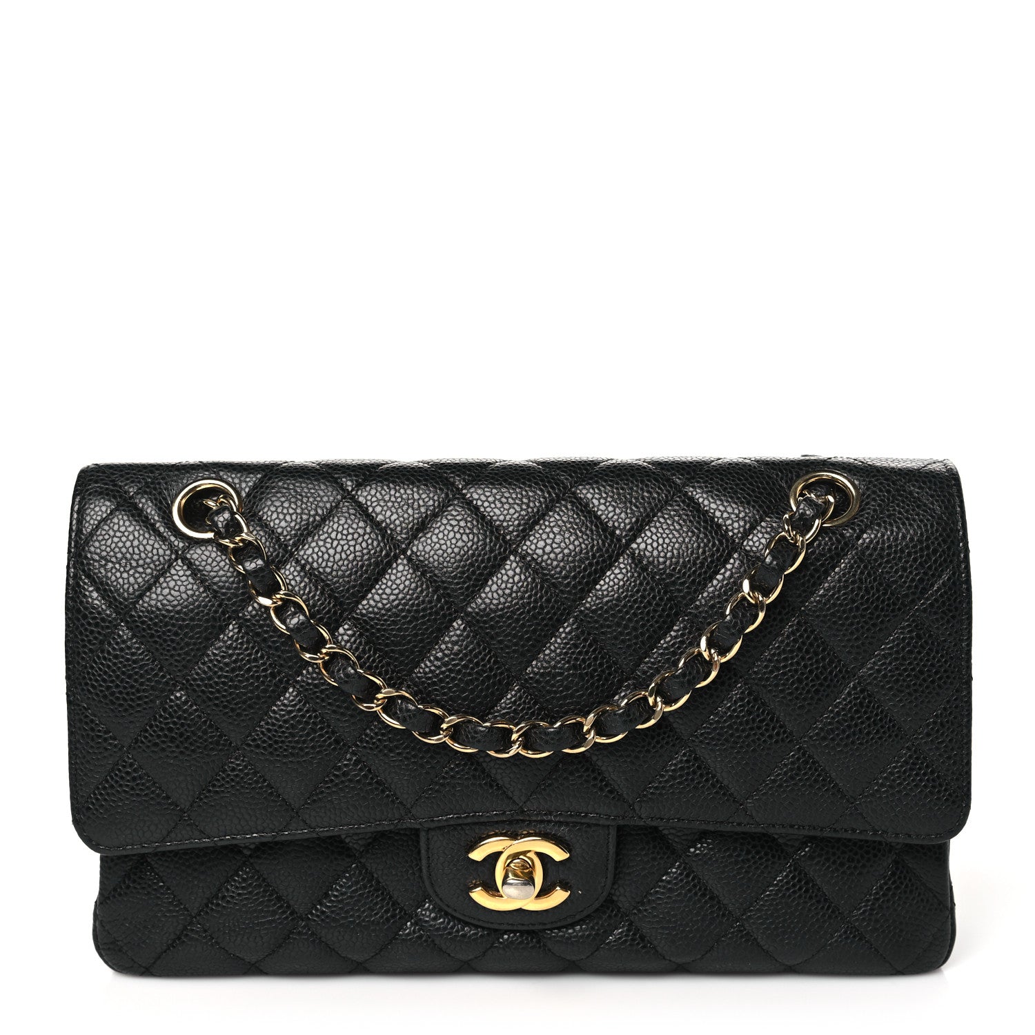 Chanel Caviar Quilted Medium Double Flap Black 1 of 10