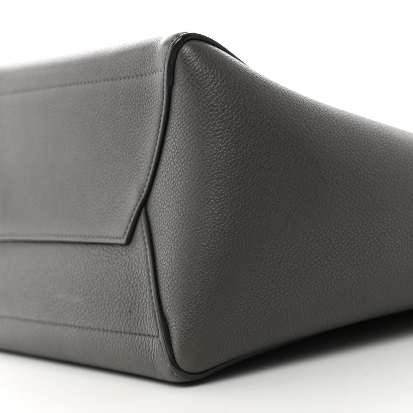 Soft Grained Calfskin Sangle Bucket Bag Kohl