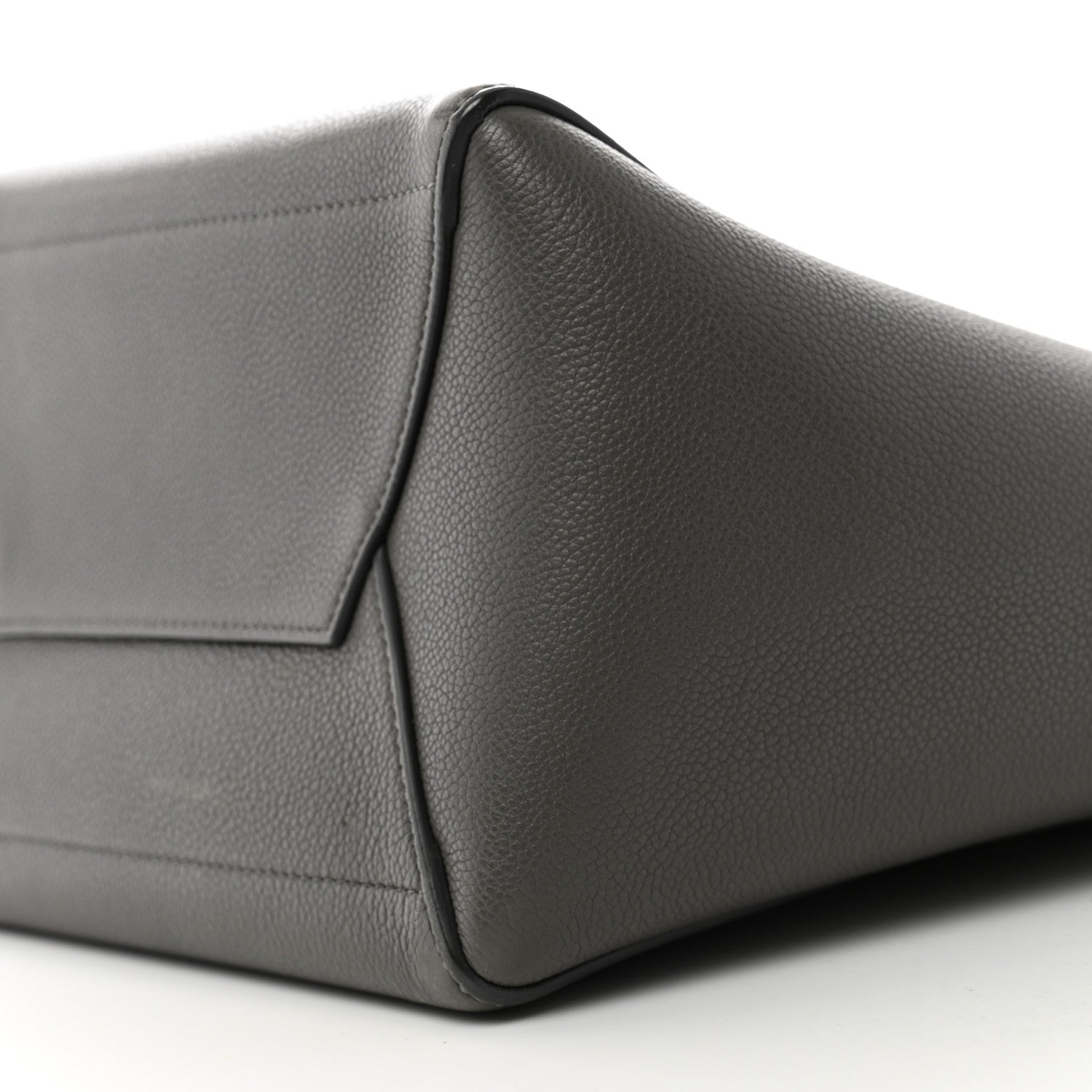 Celine Soft Grained Calfskin Sangle Bucket Bag Kohl 10 of 13