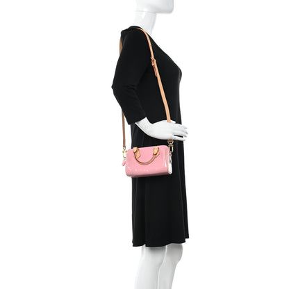 Louis Vuitton Vernis Monogram Nano Speedy Mochi Pink 2 of 11