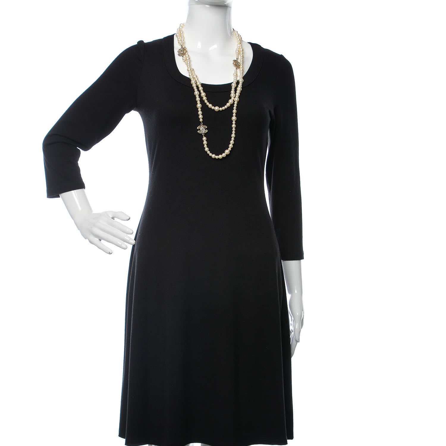 Chanel Pearl Gripoix CC Long Necklace Gold 2 of 6