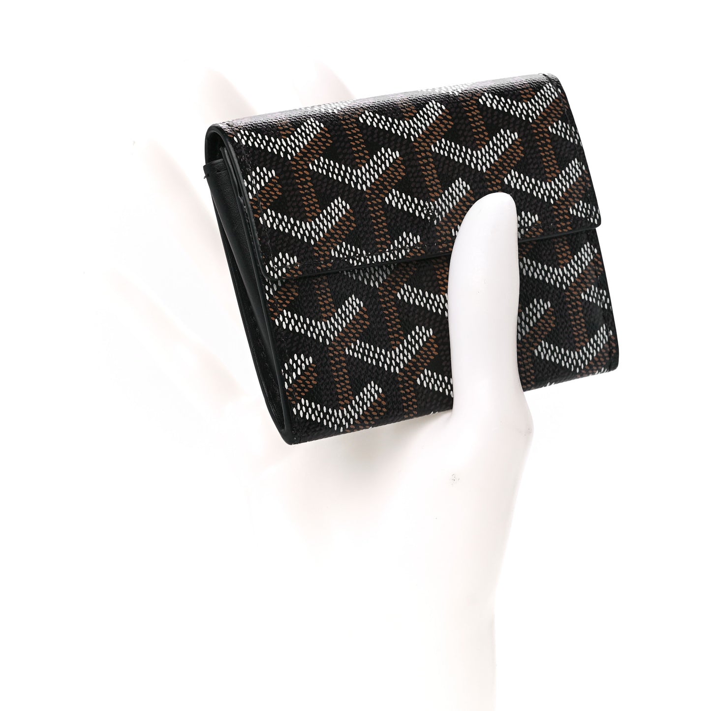 Goyardine Marigny Coin Purse Wallet Black