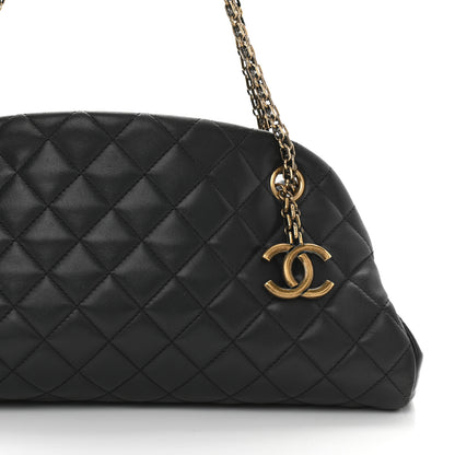 Chanel Lambskin Quilted Medium Just Mademoiselle Black 8 of 14