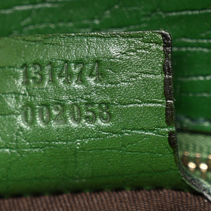 Gucci Monogram Horsebit Web Flap Bag Green 7 of 12