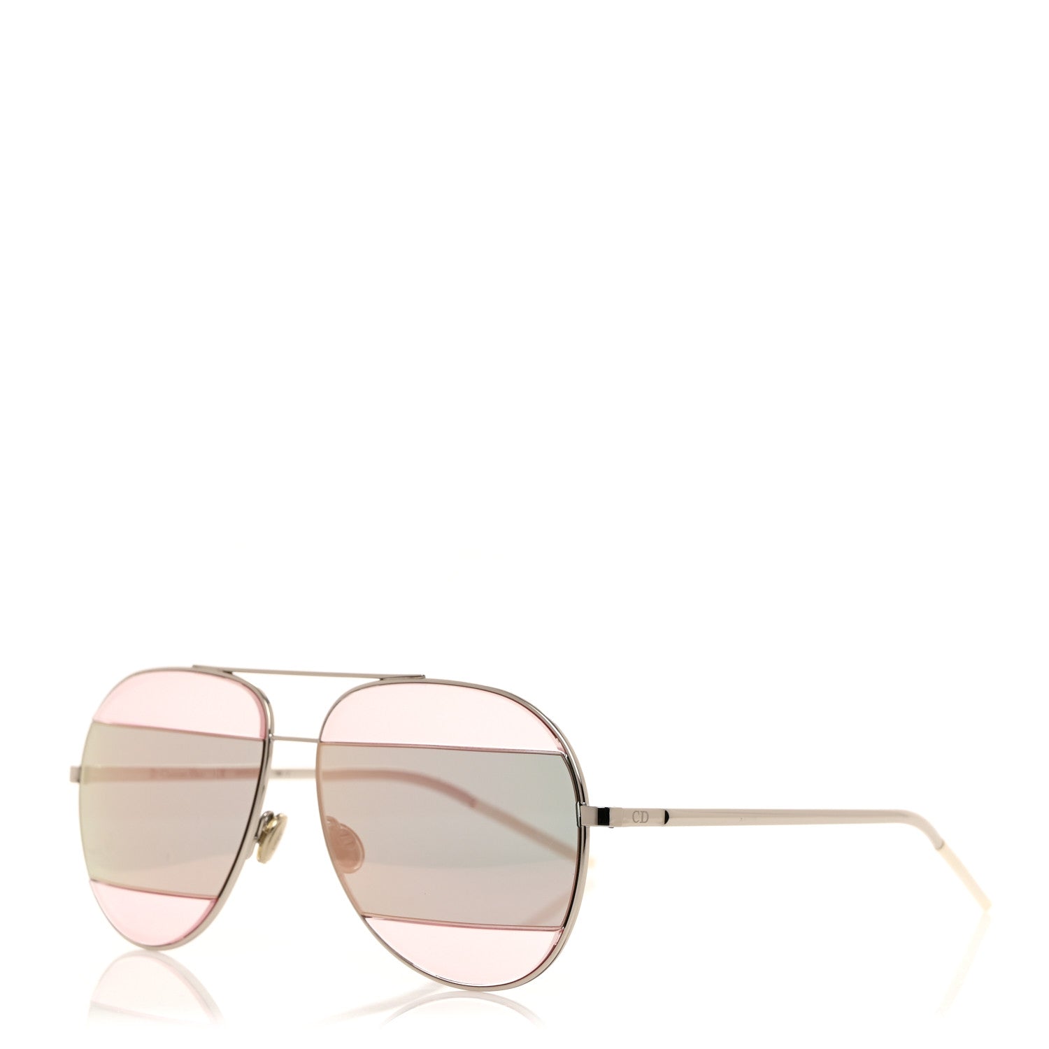 Christian Dior Metal Split 1 Aviator Sunglasses Purple 1 of 7