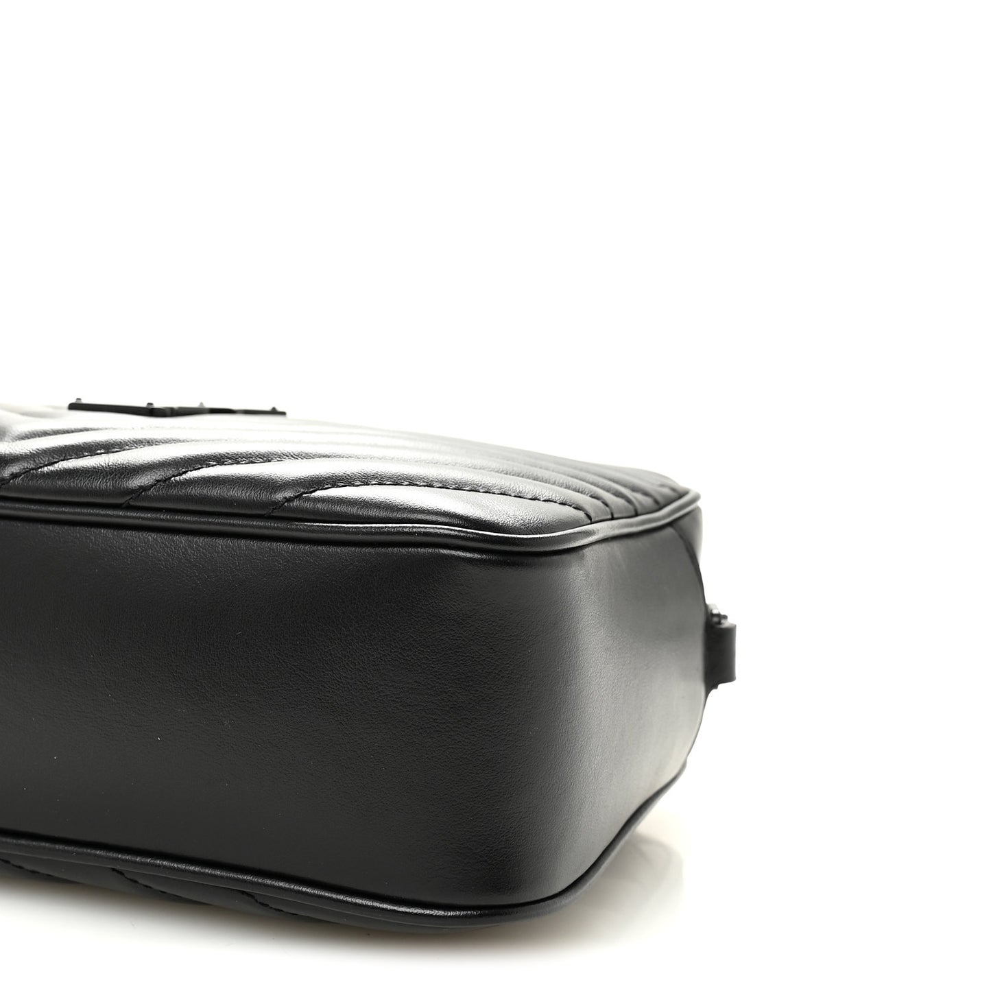 Calfskin Matelasse Monogram Monochrome Lou Camera Bag Black