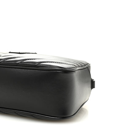 Saint Laurent Calfskin Matelasse Monogram Monochrome Lou Camera Bag Black 9 of 9