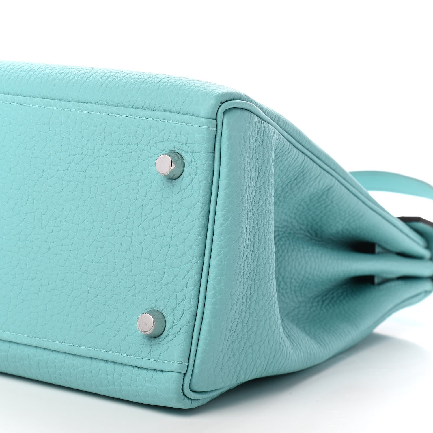 Hermes Togo Kelly Retourne 32 Bleu Atoll 9 of 10