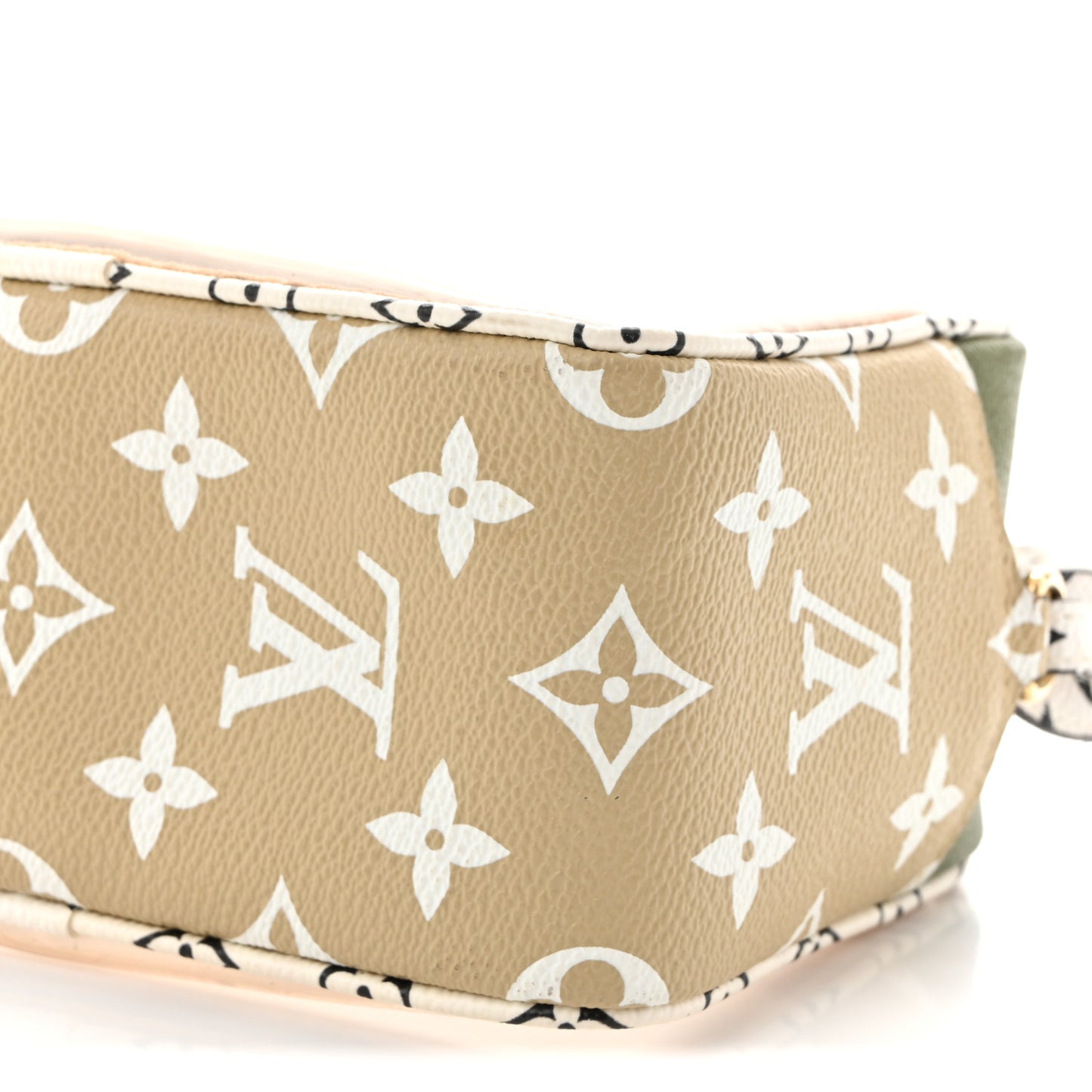 Monogram Giant Beach Pouch Kaki