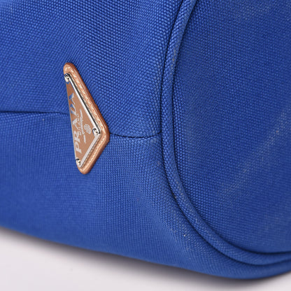 Prada Canapa Small Shopping Tote Cobalto 8 of 14
