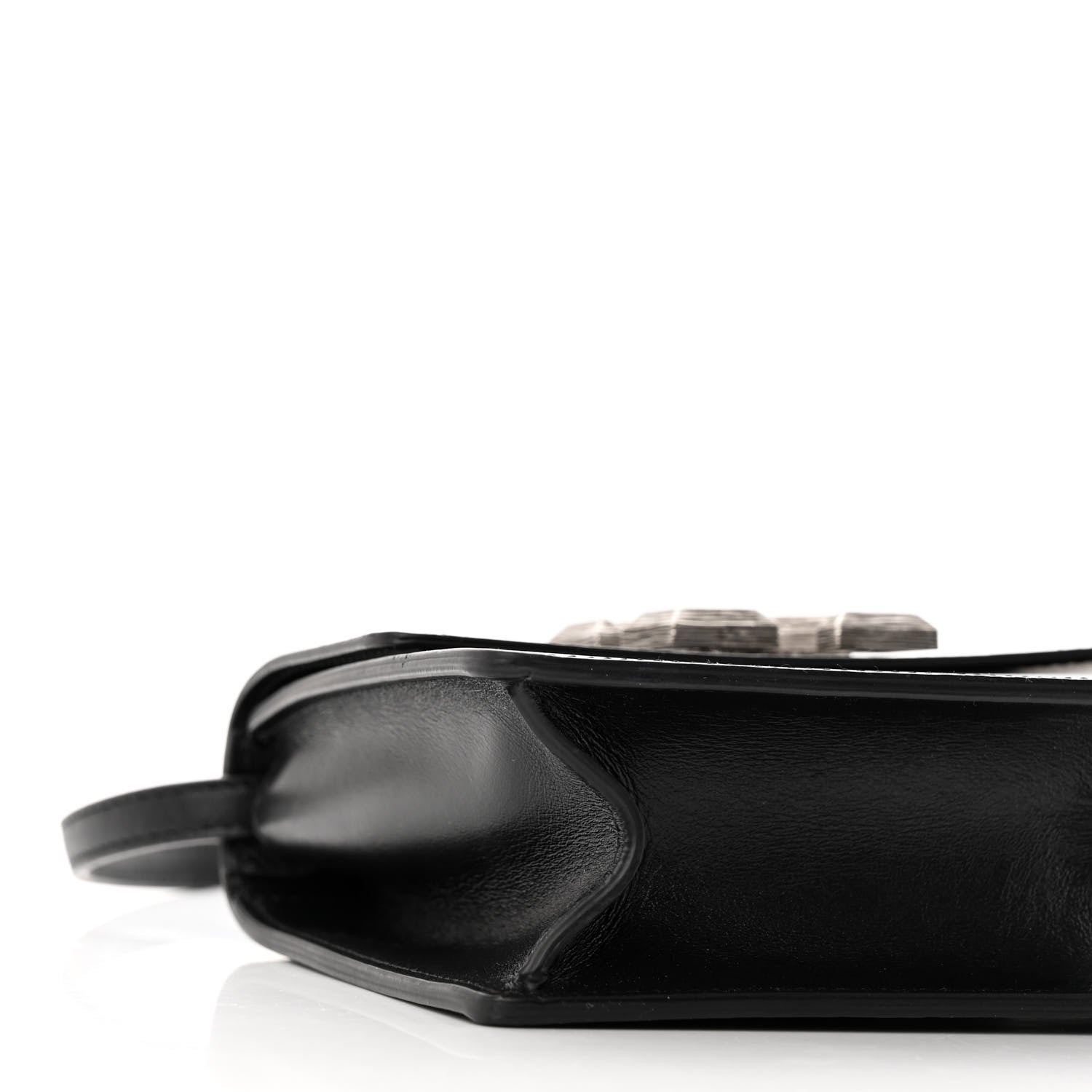 Off-White Calfskin Jitney 0.7 Meteor Bag Black 8 of 9