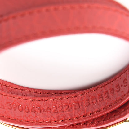 Balenciaga Chevre Hamilton Gold Metallic Edge Hardware Triple Tour Bracelet S Rouge Rubis 4 of 7