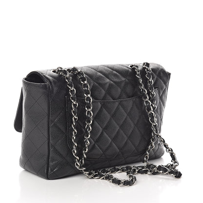 Chanel Caviar Quilted Jumbo Single Flap Black 3 of 20
