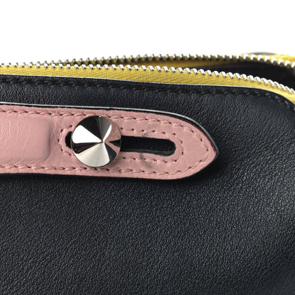 Fendi Vitello Dolce 4 Color Large By The Way Boston Bag Black Multicolor 15 of 18