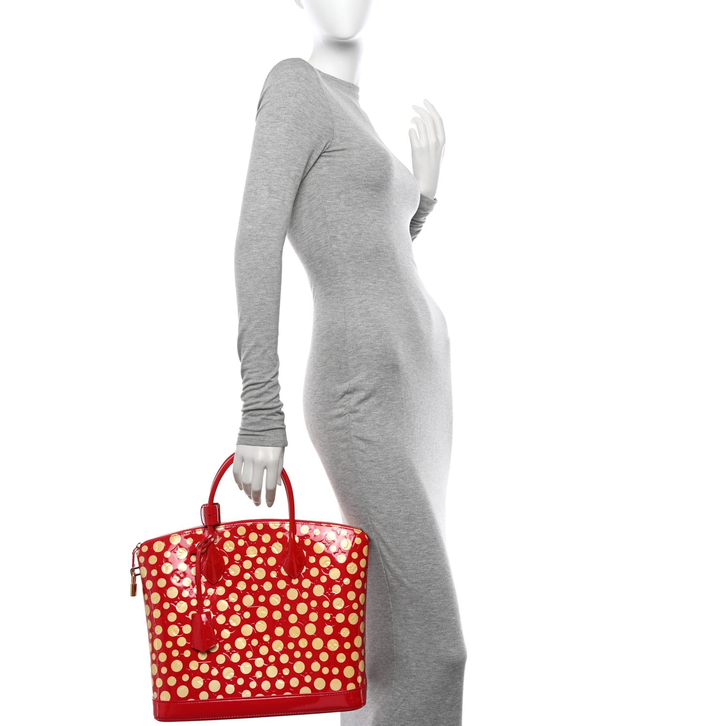 Vernis Kusama Infinity Dots Lockit MM Red