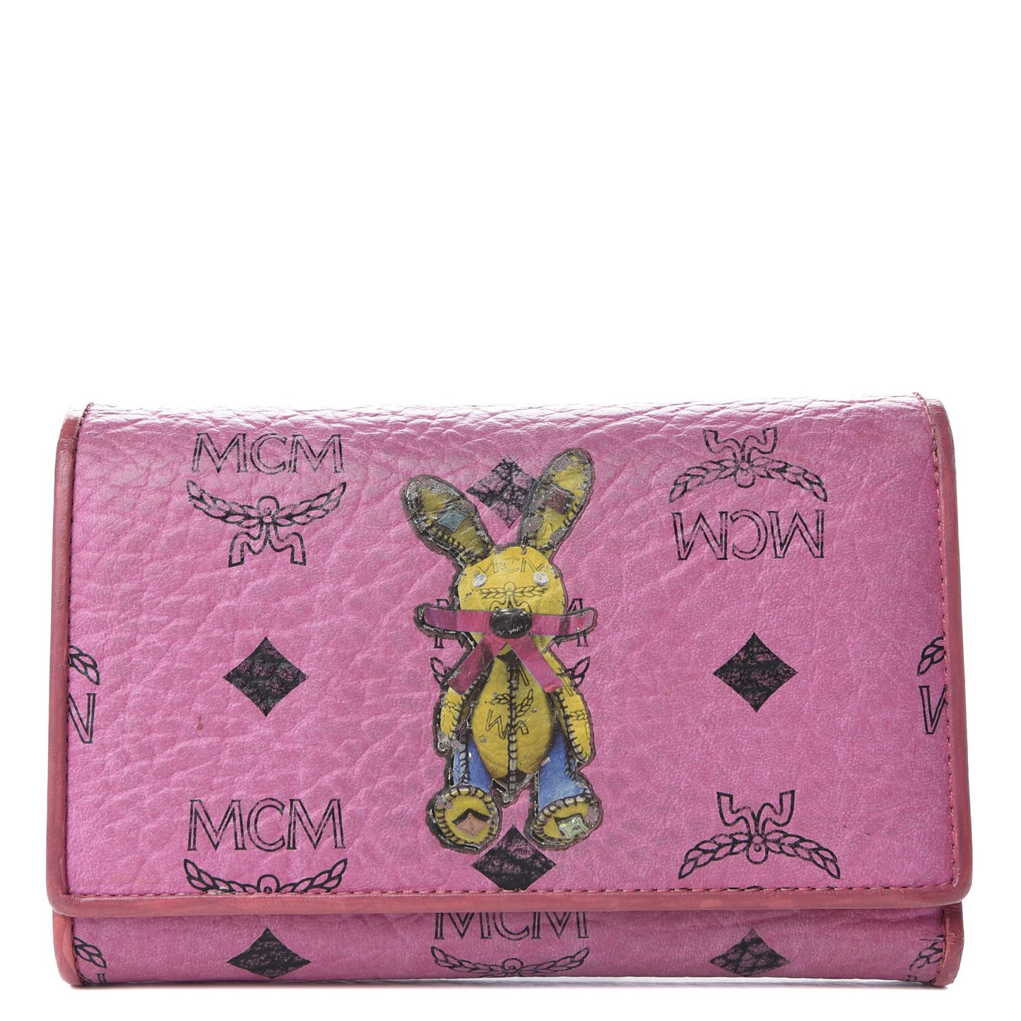 Visetos Rabbit Tri-Fold Wallet Pink