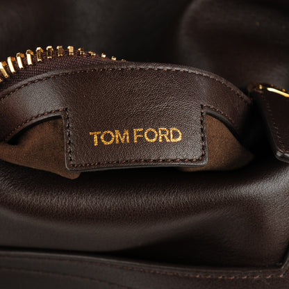 Tom Ford Grained Calfskin Medium Jennifer Crossbody Bag Brown 6 of 8