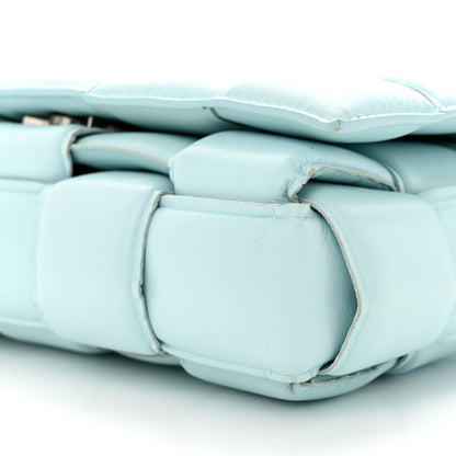 Bottega Veneta Paper Calfskin Maxi Intreccio Padded Cassette Crossbody Bag Topazio 9 of 10