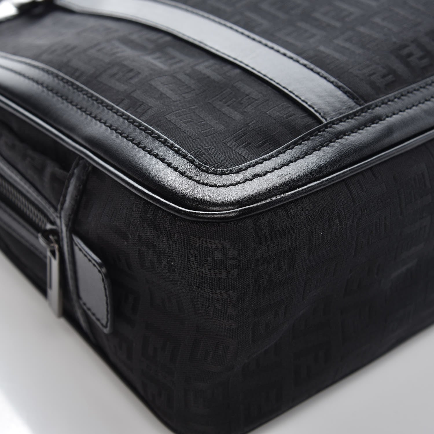 Fendi Zucchino Satchel Black 8 of 11