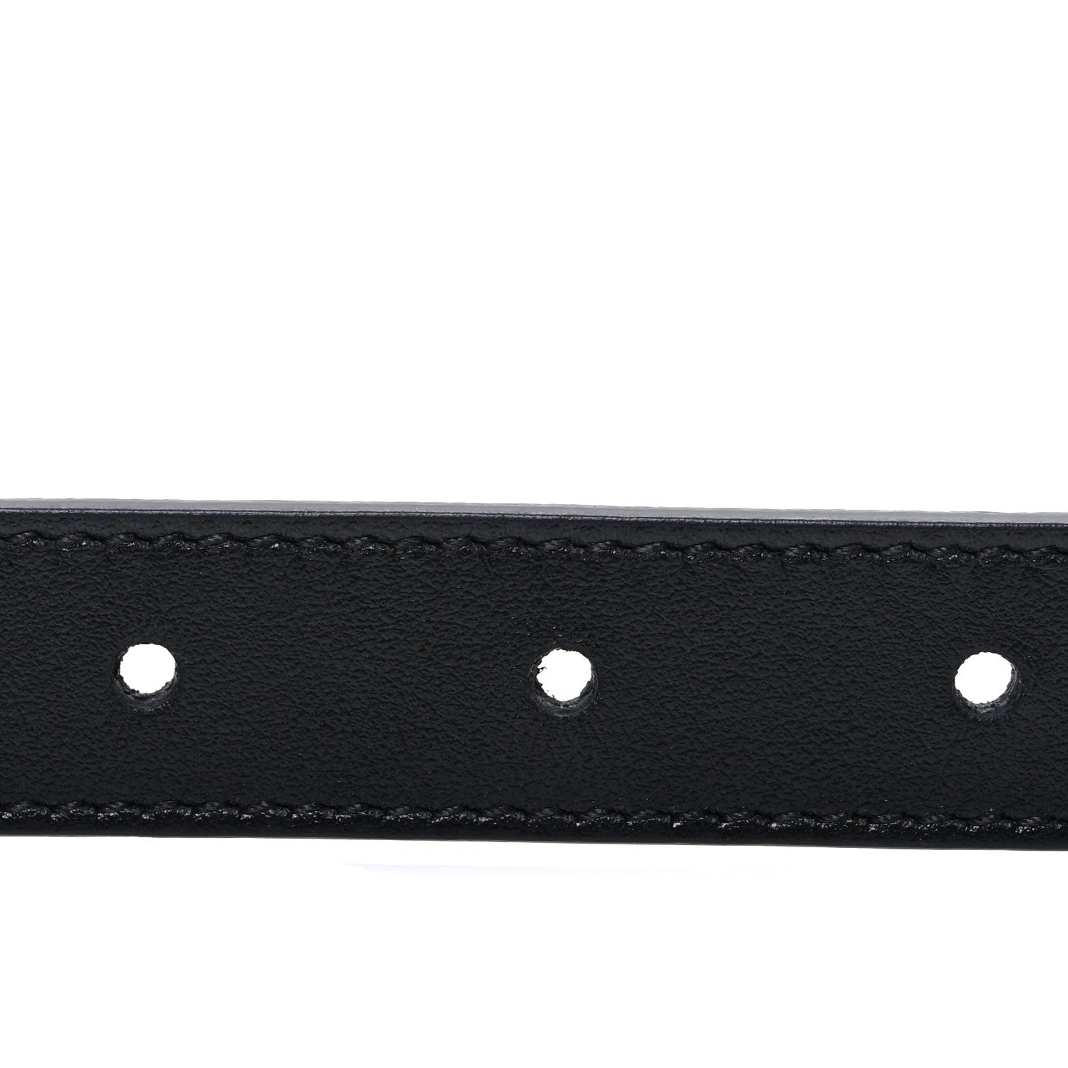 Gucci Plutone Calfskin Palladium Double G 20mm Belt 95 38 Black 3 of 5