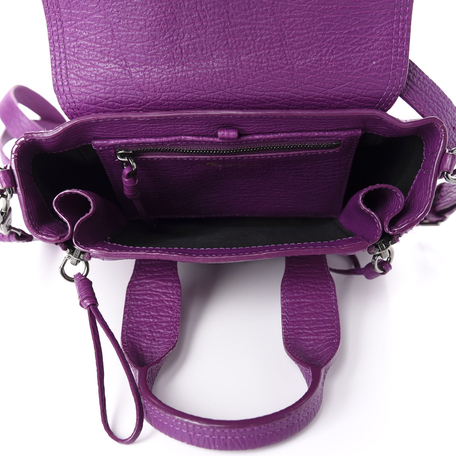 3.1 Phillip Lim 3.1 Textured Calfskin Mini Pashli Satchel Orchid 7 of 16