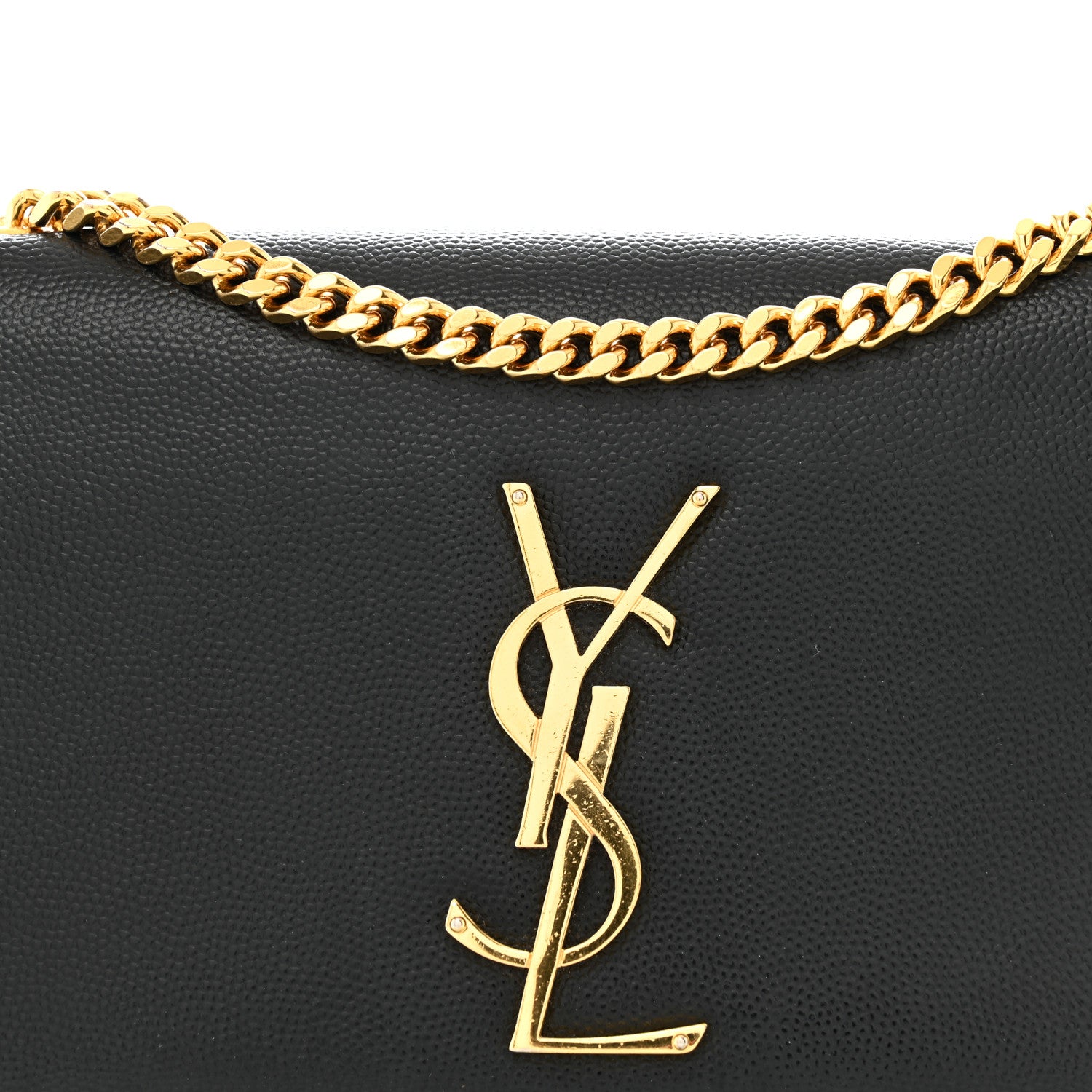 Saint Laurent Grain De Poudre Small Monogram Kate Satchel Black 8 of 13