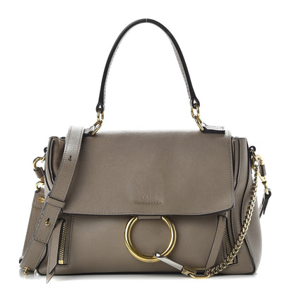 Chloe Calfskin Small Faye Day Shoulder Bag Motty Grey 1 of 13