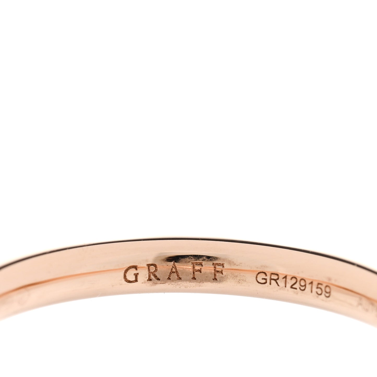 18K Rose Gold Diamond Laurence Graff Signature Band Ring 52 6