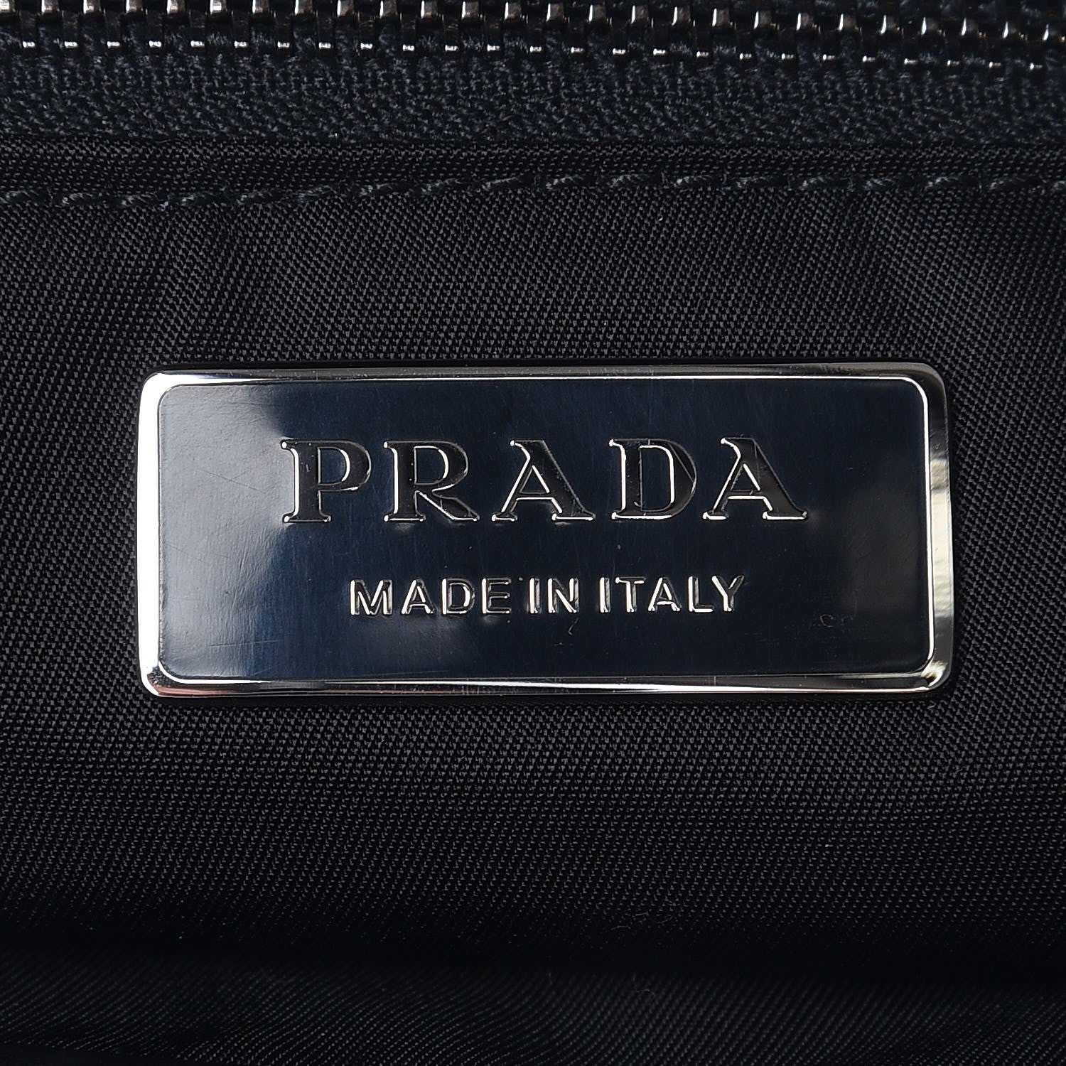 Prada Nylon Beaded Small Drawstring Bag Black 7 of 8