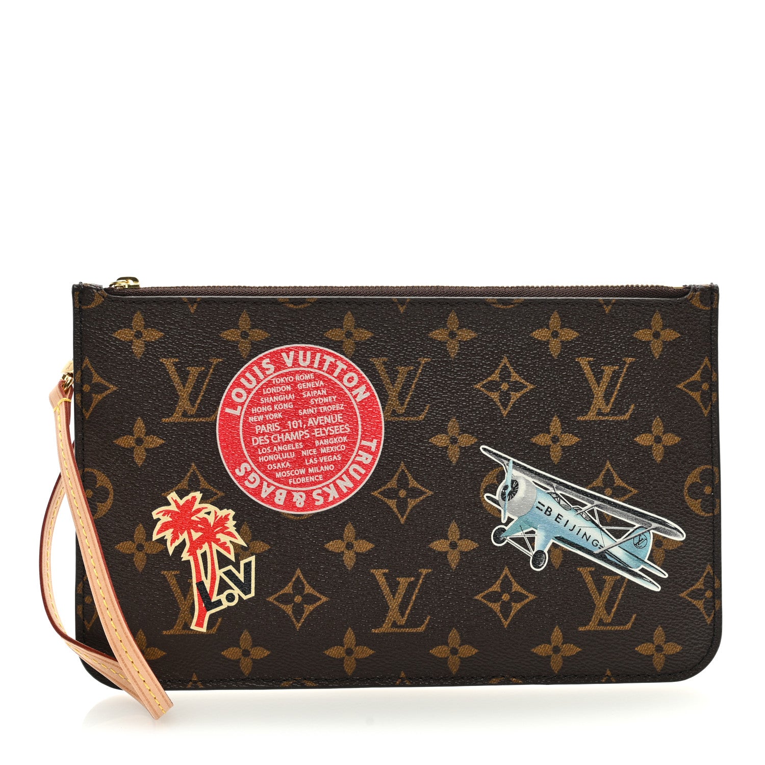 Louis Vuitton Monogram World Tour Neverfull MM GM Pochette 1 of 6