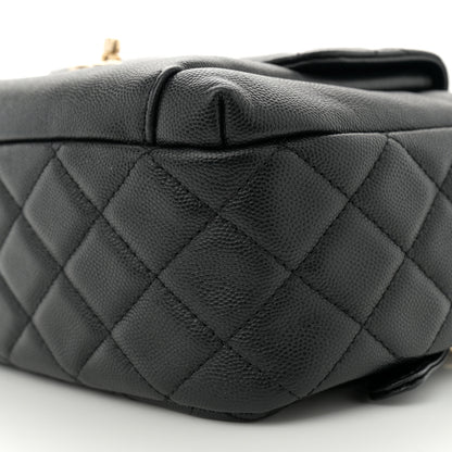 Chanel Caviar Quilted Medium Zip Around Backpack Black 10 of 10