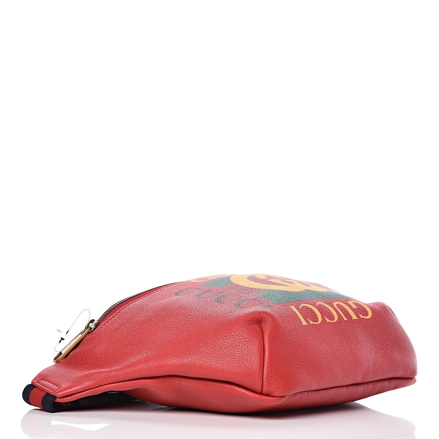 Gucci Grained Calfskin Logo Belt Bag Hibiscus Red 3 of 9