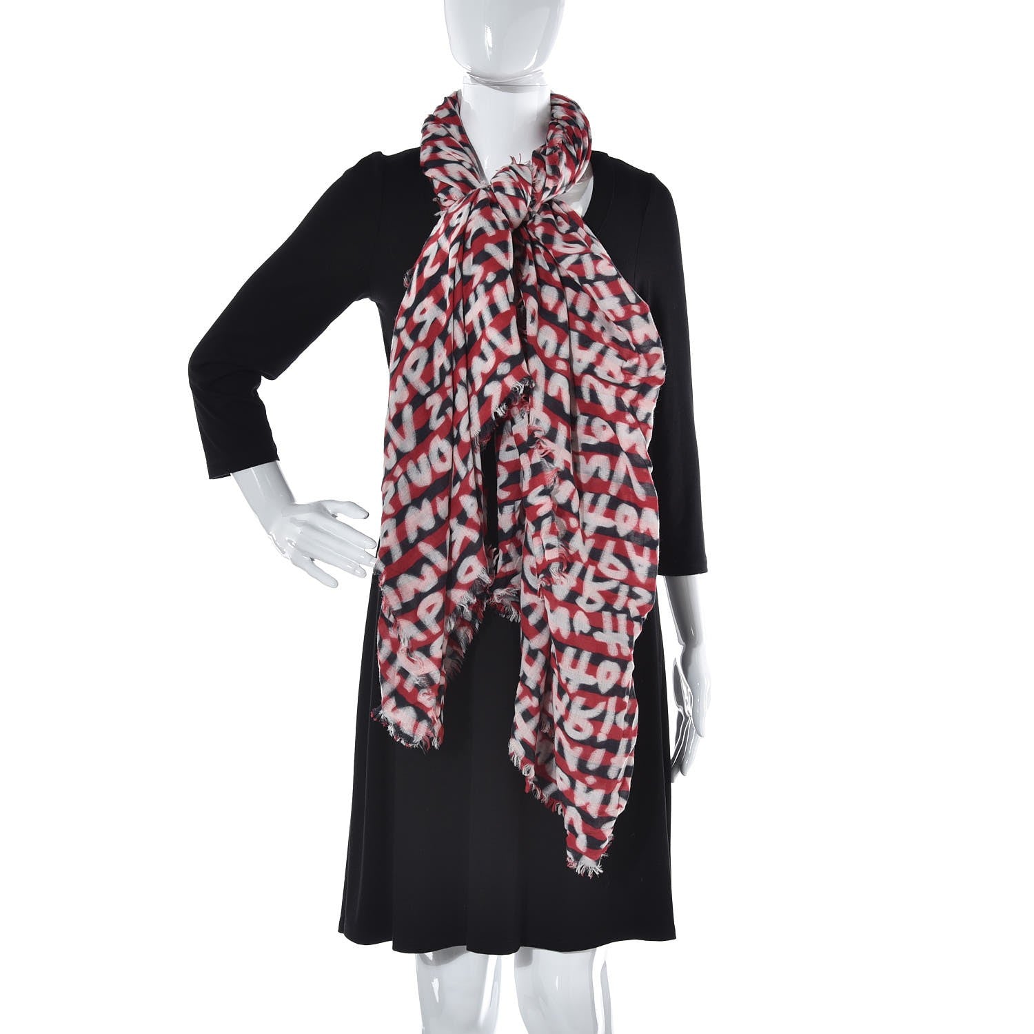 Louis Vuitton Graffiti Striped Scarf 2 of 5