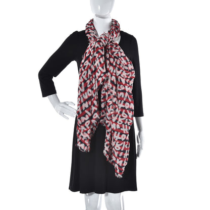 Louis Vuitton Graffiti Striped Scarf 2 of 5
