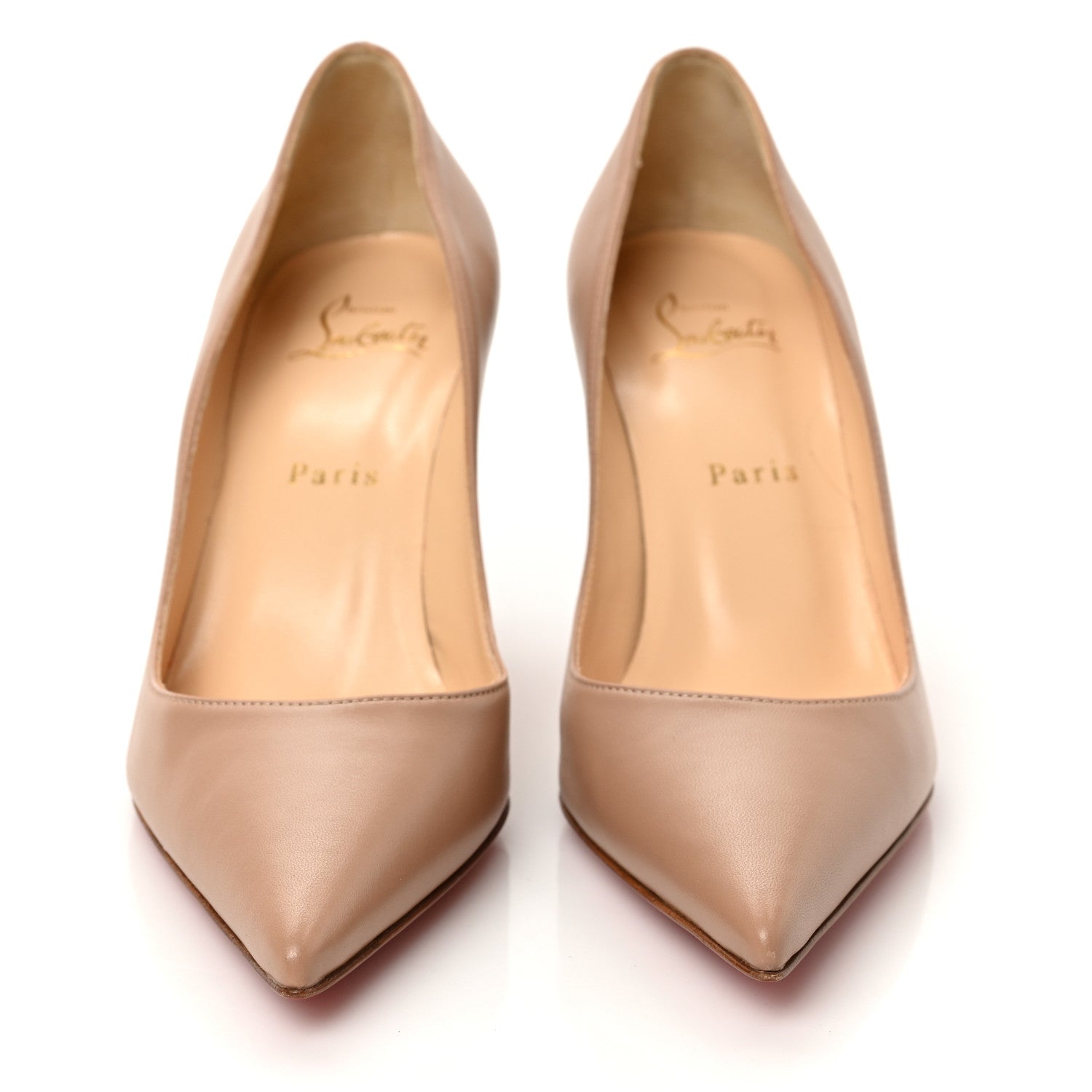 Christian Louboutin Nappa Clare 80 Pumps 38 Nude 2 of 9