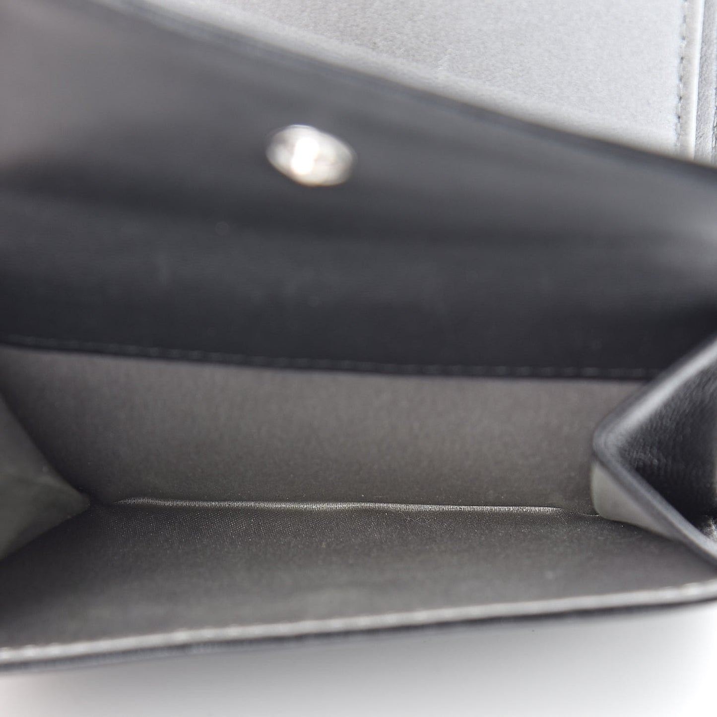 Lambskin Embossed Camellia French Wallet Black
