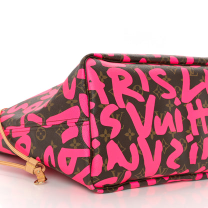 Louis Vuitton Monogram Graffiti Neverfull GM Fuchsia 9 of 14