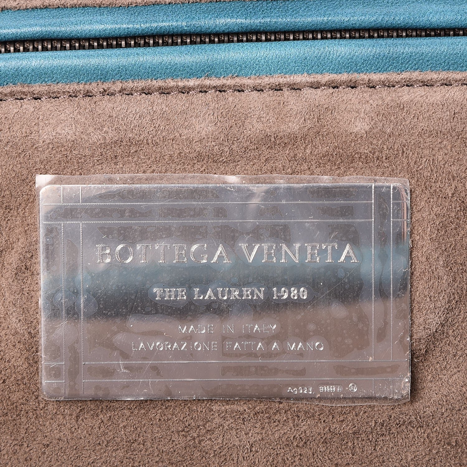 Bottega Veneta Nappa Intrecciato The Lauren 1980 Clutch Aqua 7 of 8