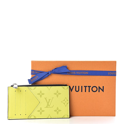 Louis Vuitton Monogram Taiga Coin Card Holder Yellow 7 of 7