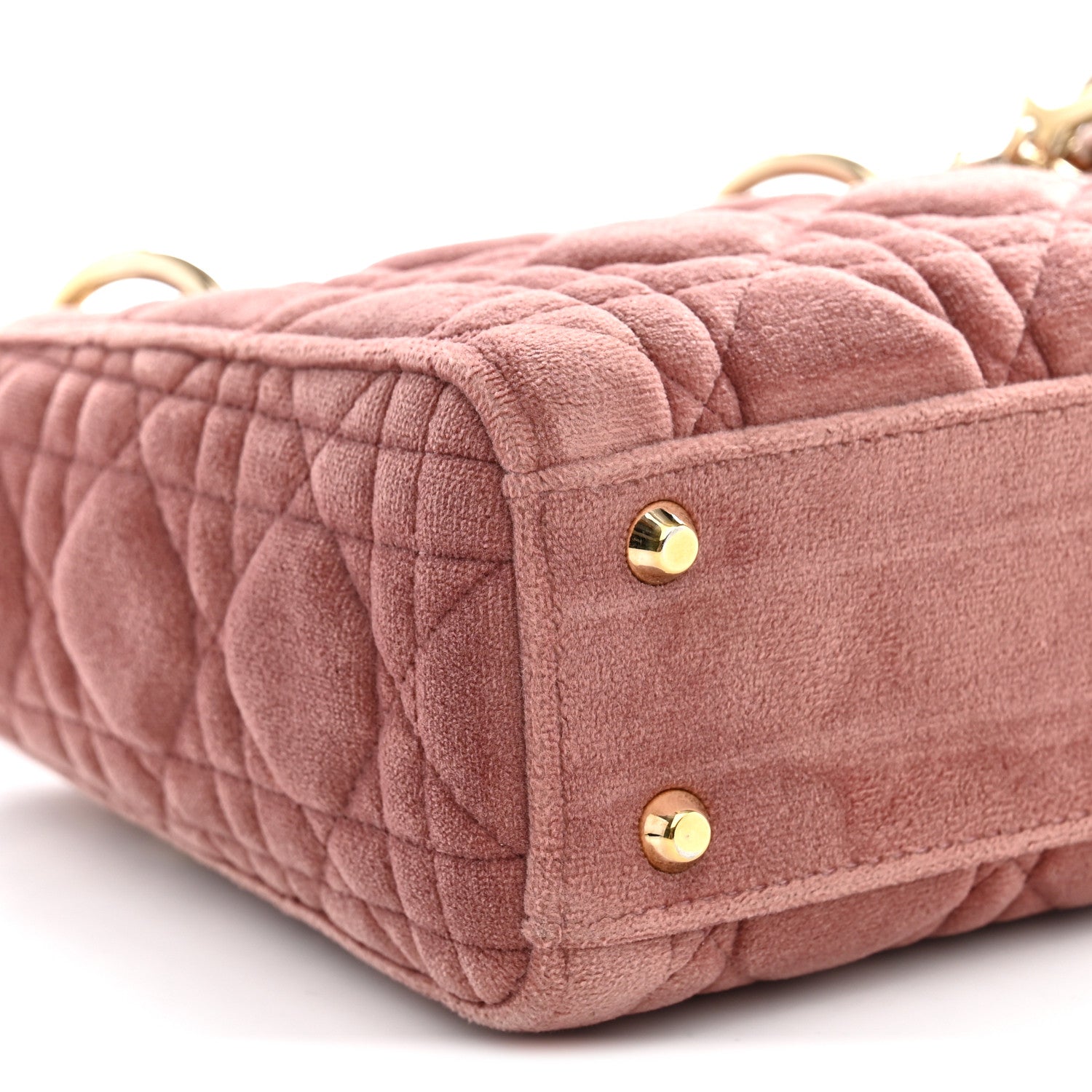 Christian Dior Velvet Mini Lady Dior Pink 9 of 10