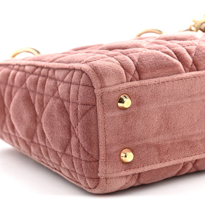 Christian Dior Velvet Mini Lady Dior Pink 9 of 10