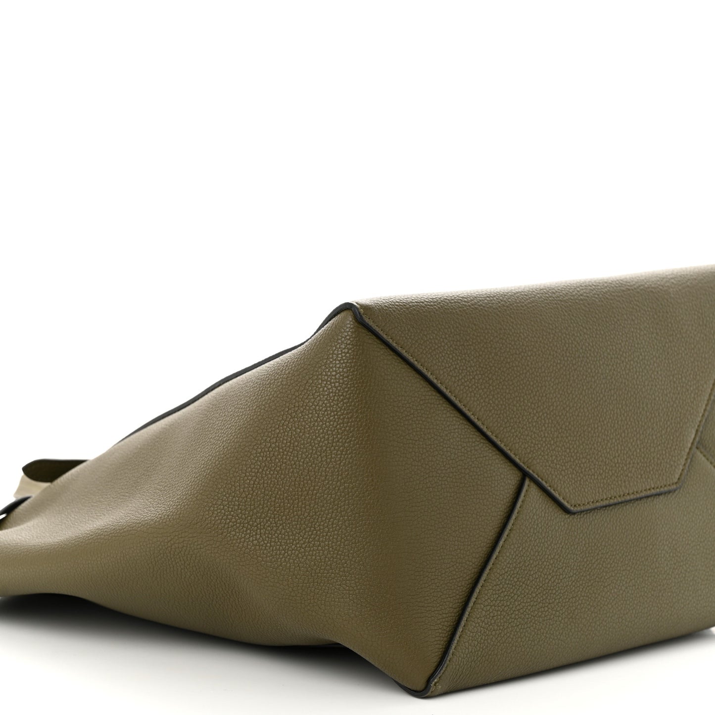 Soft Grained Calfskin Small Belt Cabas Phantom Army Green